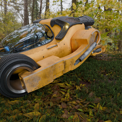 3D Model Bujji car from Kalki 3D Render